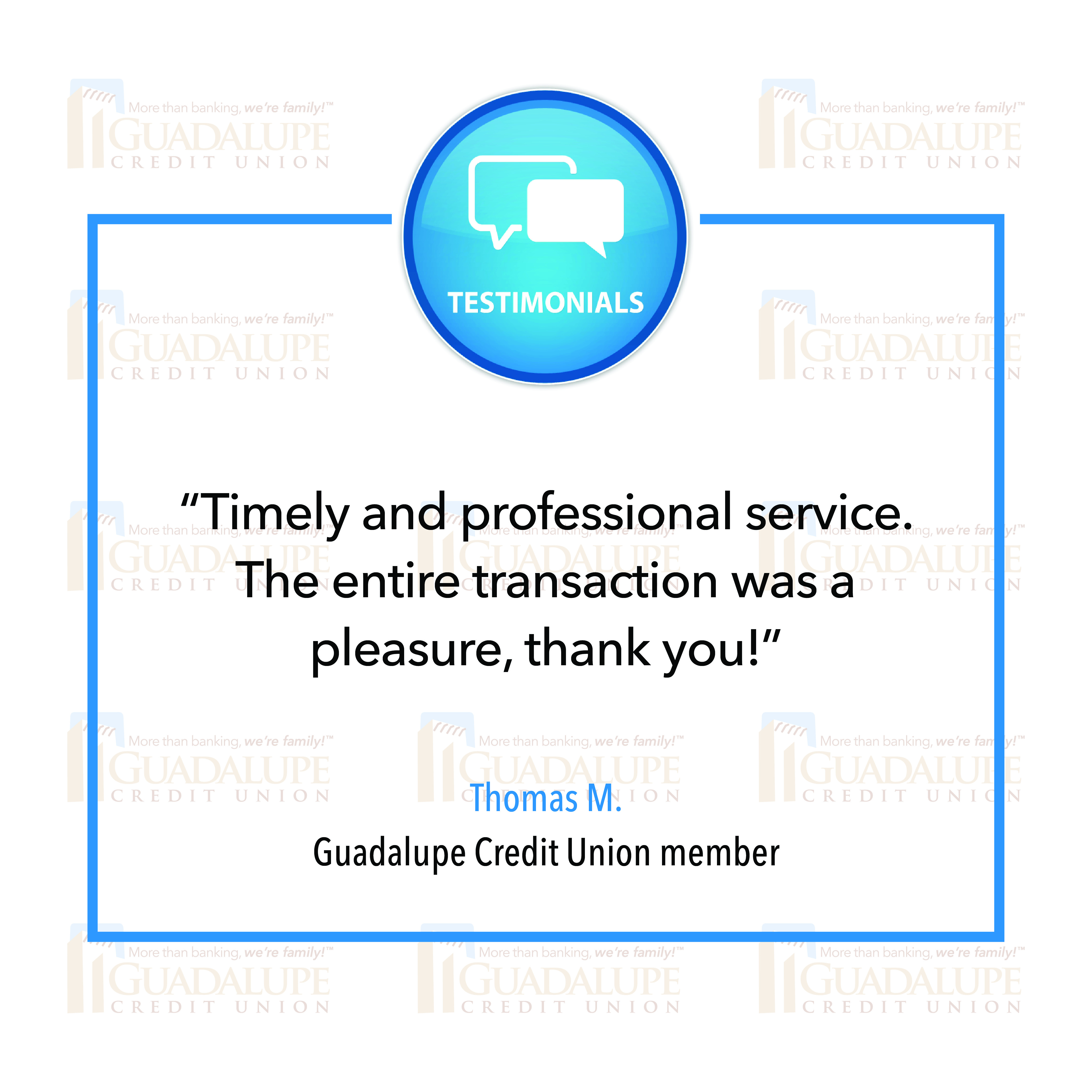 Member Testimonial - "The staff are responsible & responsive to each of our needs!"